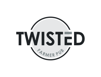 Twisted Farmer Pub logo design by giphone