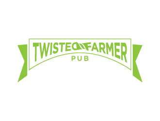 Twisted Farmer Pub logo design by hwkomp