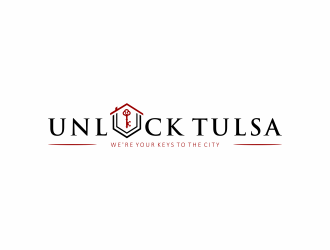 Unlock Tulsa logo design by Mahrein