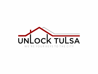 Unlock Tulsa logo design by Mahrein