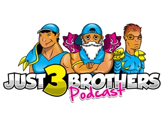 Just 3 Brothers Podcast logo design by MAXR
