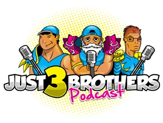 Just 3 Brothers Podcast logo design by MAXR