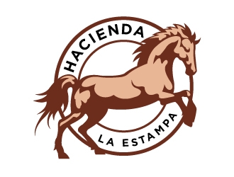 Hacienda la Estampa logo design by cybil