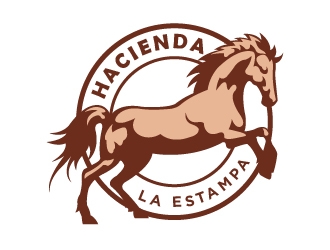 Hacienda la Estampa logo design by cybil