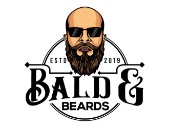Bald & Beards logo design by DreamLogoDesign