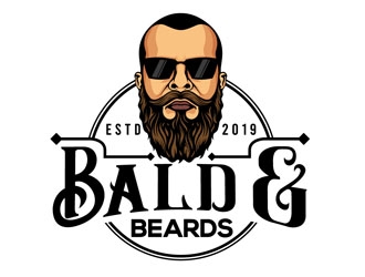 Bald & Beards logo design by DreamLogoDesign