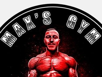 Max’s Gym logo design by XyloParadise