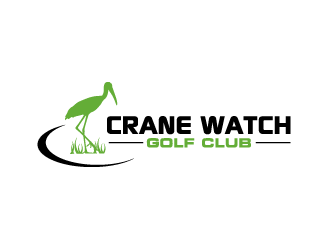 Golf Course operator. The new name is Crane Watch Golf Club.  logo design by bluespix
