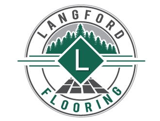 Langford Flooring logo design by REDCROW