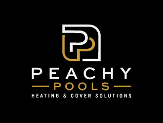 Peachy Pools logo design by akilis13
