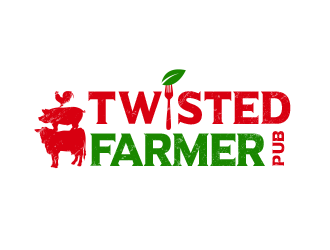 Twisted Farmer Pub logo design by BeDesign