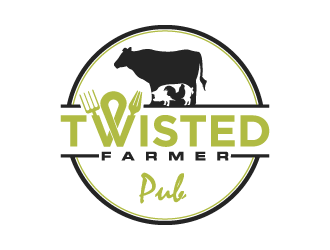 Twisted Farmer Pub logo design by torresace