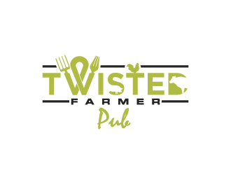 Twisted Farmer Pub logo design by torresace