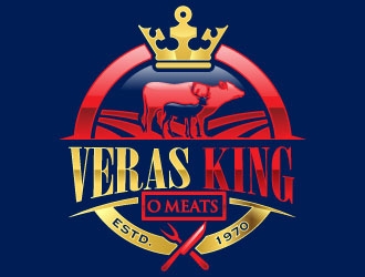 Veras King O Meats logo design by Suvendu