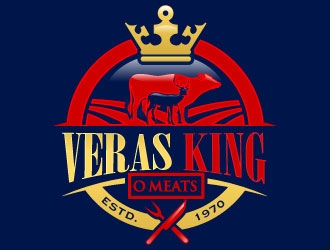 Veras King O Meats logo design by Suvendu