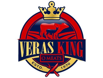 Veras King O Meats logo design by Suvendu
