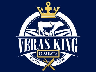 Veras King O Meats logo design by Suvendu