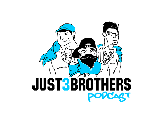 Just 3 Brothers Podcast logo design by Republik
