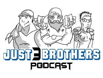 Just 3 Brothers Podcast logo design by MUSANG
