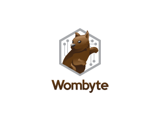 Wombyte logo design by enan+graphics