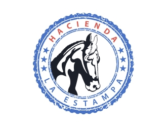 Hacienda la Estampa logo design by cybil