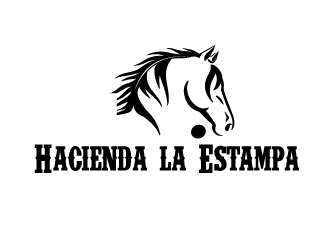 Hacienda la Estampa logo design by AamirKhan