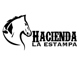 Hacienda la Estampa logo design by AamirKhan