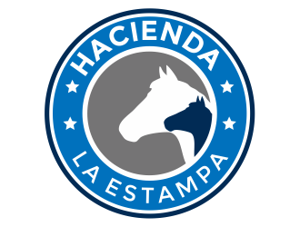 Hacienda la Estampa logo design by Girly