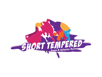 Short Tempered - Rage & Splatter Room logo design by Gwerth