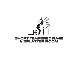 Short Tempered - Rage & Splatter Room logo design by febri