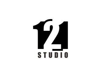 Studio 1 2 1  logo design by BlessedArt