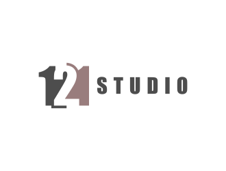 Studio 1 2 1  logo design by BlessedArt