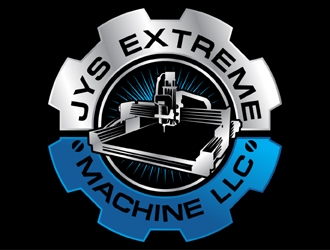 Jys extreme machine llc logo design by MAXR
