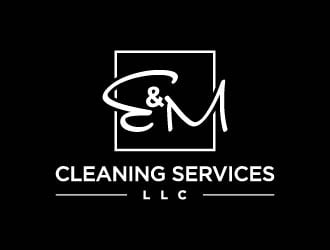 E&M Cleaning Services LLC logo design by maserik