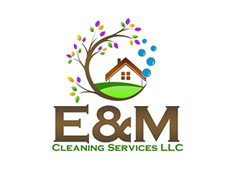E&M Cleaning Services LLC logo design by XyloParadise