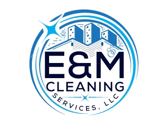 E&M Cleaning Services LLC logo design by Suvendu