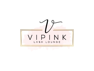 VIPink Lash Lounge logo design by wongndeso