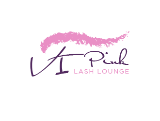 VIPink Lash Lounge logo design by tukangngaret