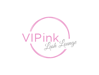 VIPink Lash Lounge logo design by tukangngaret