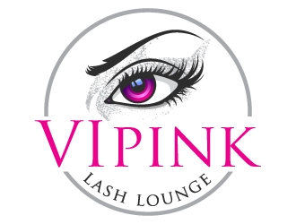 VIPink Lash Lounge logo design by Suvendu