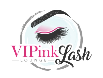 VIPink Lash Lounge logo design by nexgen