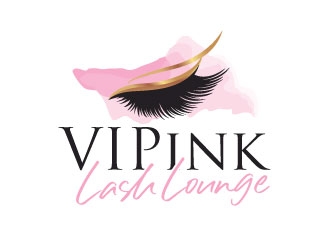 VIPink Lash Lounge logo design by invento