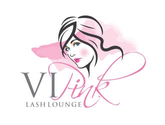 VIPink Lash Lounge logo design by invento