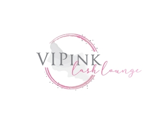 VIPink Lash Lounge logo design by Lovoos