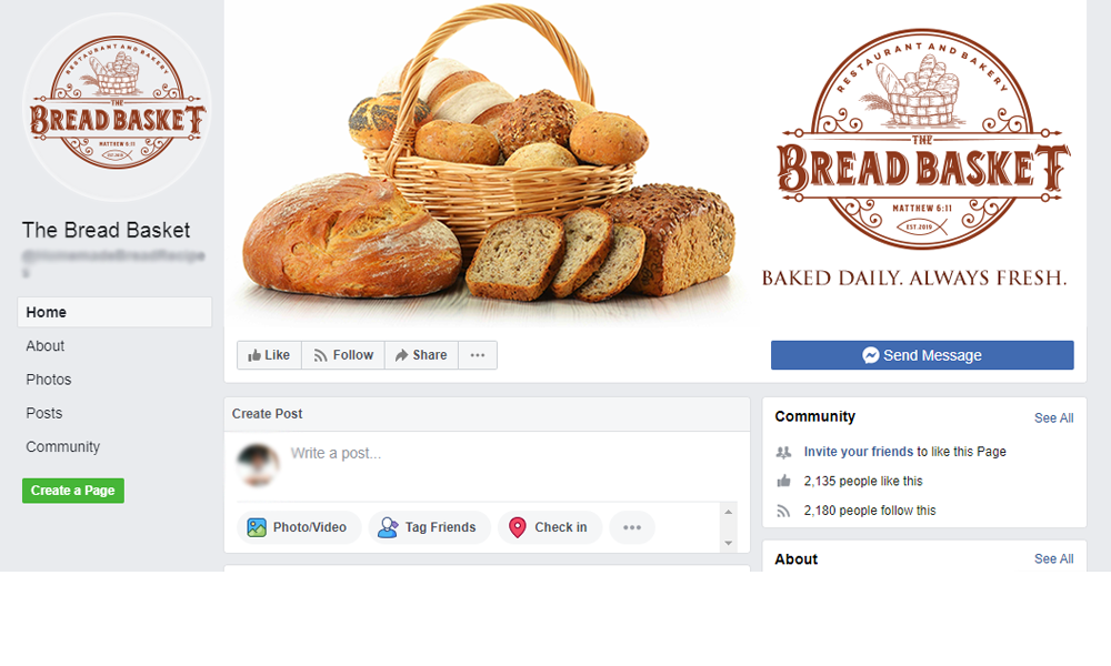 The Bread Basket brand identity design
