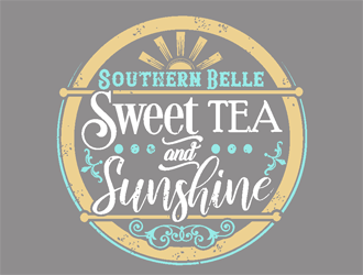 Southern Belle Sweet Tea and Sunshine logo design by coco