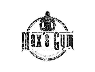 Max’s Gym logo design by torresace