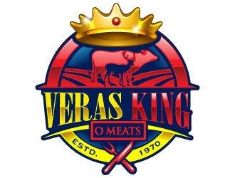Veras King O Meats logo design by Suvendu