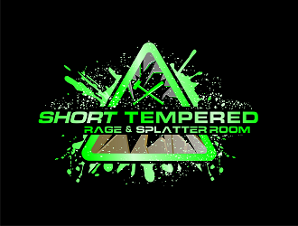Short Tempered - Rage & Splatter Room logo design by Republik