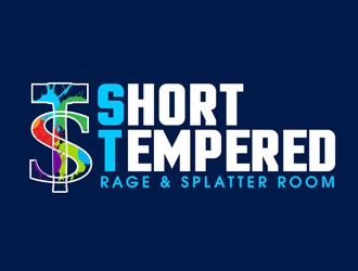 Short Tempered - Rage & Splatter Room logo design by DreamLogoDesign